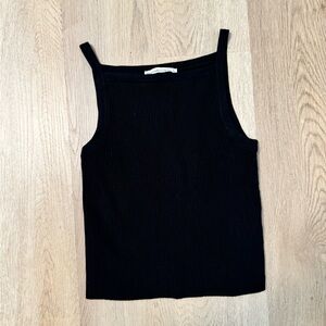 Abercrombie & Fitch Black Ottoman High Neck Top